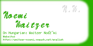 noemi waitzer business card